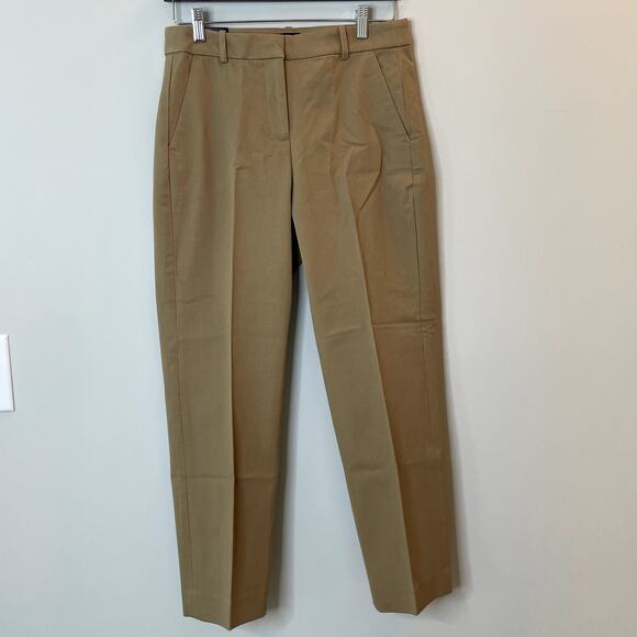 J.Crew Factory Kallie Straight Leg Pant High Waisted Work BO900 Natural Camel P8 - Picture 2 of 14